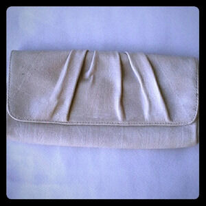 Lauren Merkin taupe clutch